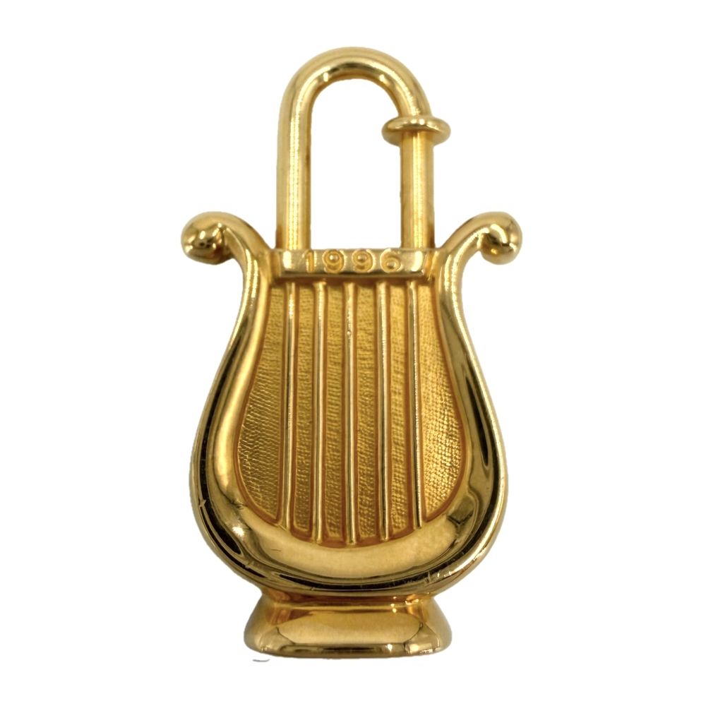 Hermes Harp Annee de la Musique Charm Gold Keychain — view 2