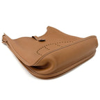 Hermes Shoulder Bag Evelyne 2 GM Leather Brown Silver — view 3