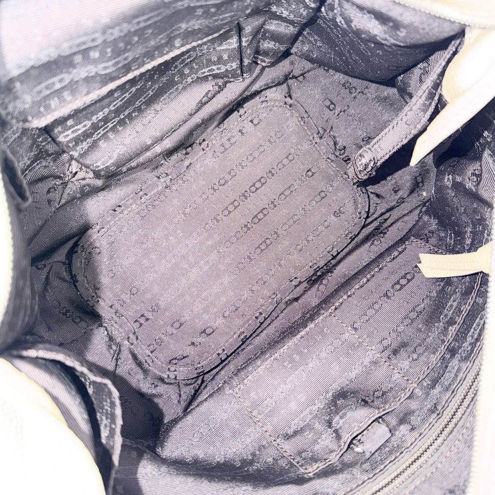 Celine Bittersweet Tote Metallic Shoulder Bag Leather Off White Silver — view 4