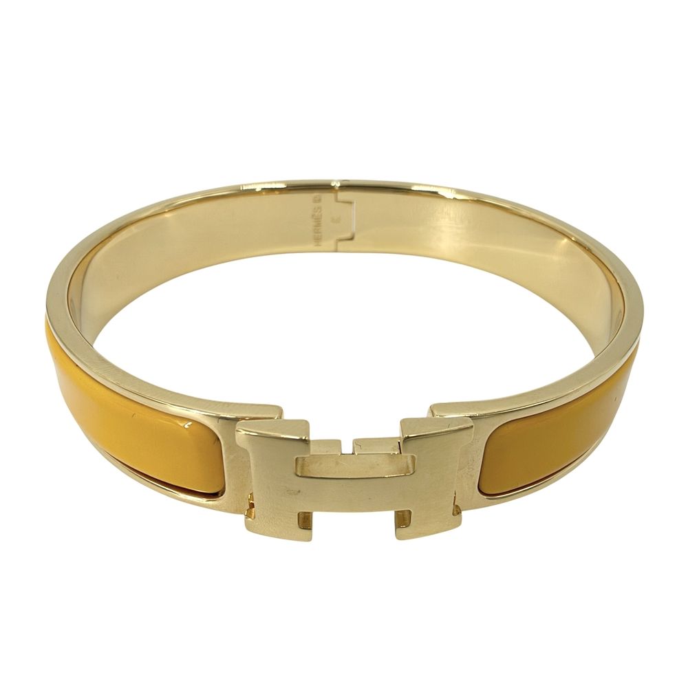 Hermes Bracelet Clic H Enamel Gold
