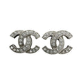 Chanel Earrings CC Logo Rhinestone