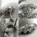Chanel Earrings CC Logo Rhinestone — view 4