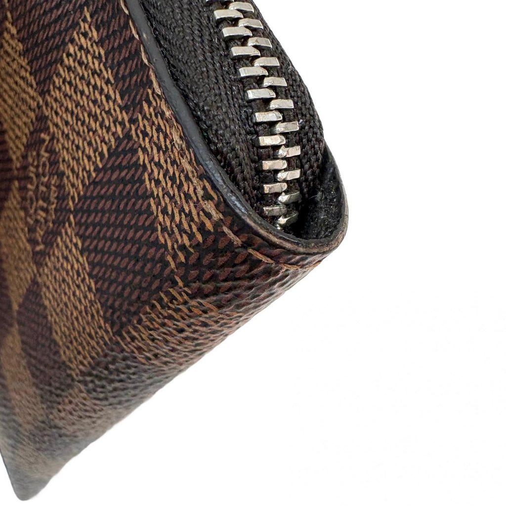 Louis Vuitton Porte Monnaie NM Damier Card Case Canvas Dark Brown — view 6
