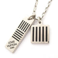 Louis Vuitton Necklace Collier Damier Color Palladium