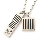 Louis Vuitton Necklace Collier Damier Color Palladium