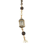 Chanel CC Logo Pearl Long Necklace Multicolor — view 7