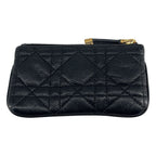 Dior Caro Myrte Zip Key Case Black Key Holder — view 2