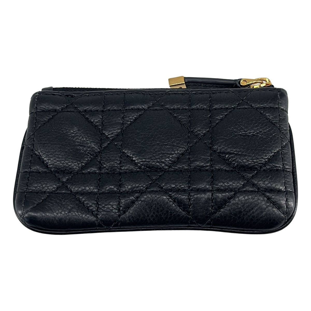 Dior Caro Myrte Zip Key Case Black Key Holder — view 2