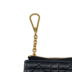 Dior Caro Myrte Zip Key Case Black Key Holder — view 5