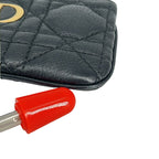 Dior Caro Myrte Zip Key Case Black Key Holder — view 6