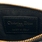 Dior Caro Myrte Zip Key Case Black Key Holder — view 4