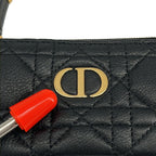 Dior Caro Myrte Zip Key Case Black Key Holder — view 7