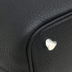 Hermes Handbag Picotin Lock 18 PM Taurillon Clemence Black Silver — view 5