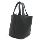 Hermes Handbag Picotin Lock 18 PM Taurillon Clemence Black Silver — view 2