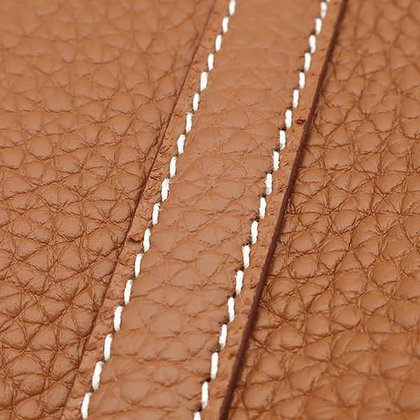 Hermes Handbag Picotin Lock 18 PM Taurillon Clemence Gold Silver Brown — view 6