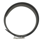 Hermes Belt Jockey Au Carre 85 Togo Box Calf Black Etain 85 Silver Reversible — view 2