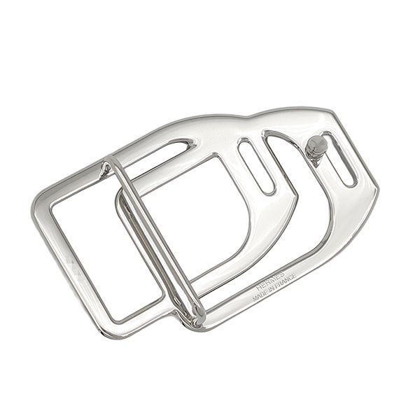 Hermes Belt Jockey Au Carre 85 Togo Box Calf Black Etain 85 Silver Reversible — view 4