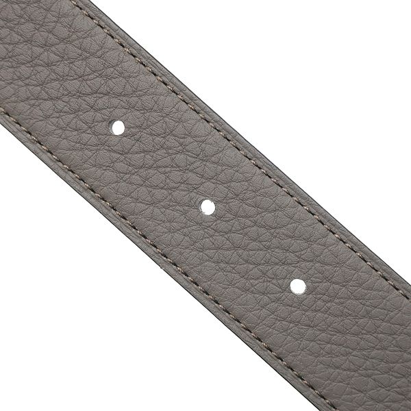 Hermes Belt Jockey Au Carre 85 Togo Box Calf Black Etain 85 Silver Reversible — view 5