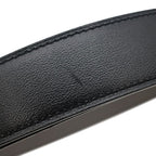 Hermes Belt Jockey Au Carre 85 Togo Box Calf Black Etain 85 Silver Reversible — view 6