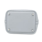 Hermes Handbag Picotin Lock 18 PM Taurillon Clemence Gray Pantin Silver — view 4