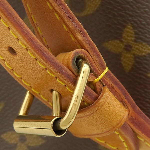 Louis Vuitton Shoulder Bag Petit Noe Monogram Canvas Gold Brown Drawstring — view 7
