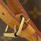 Louis Vuitton Shoulder Bag Petit Noe Monogram Canvas Gold Brown Drawstring — view 7