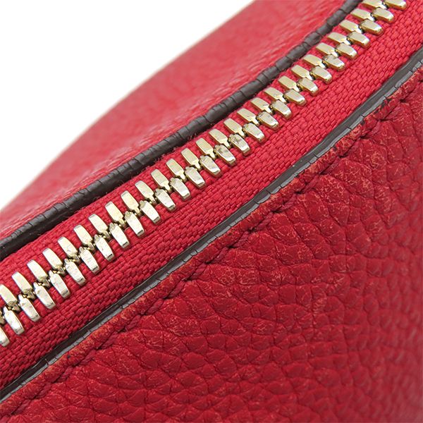 Gucci Shoulder Bag Soho Interlocking G Leather Red Gold Tassel Show — view 7