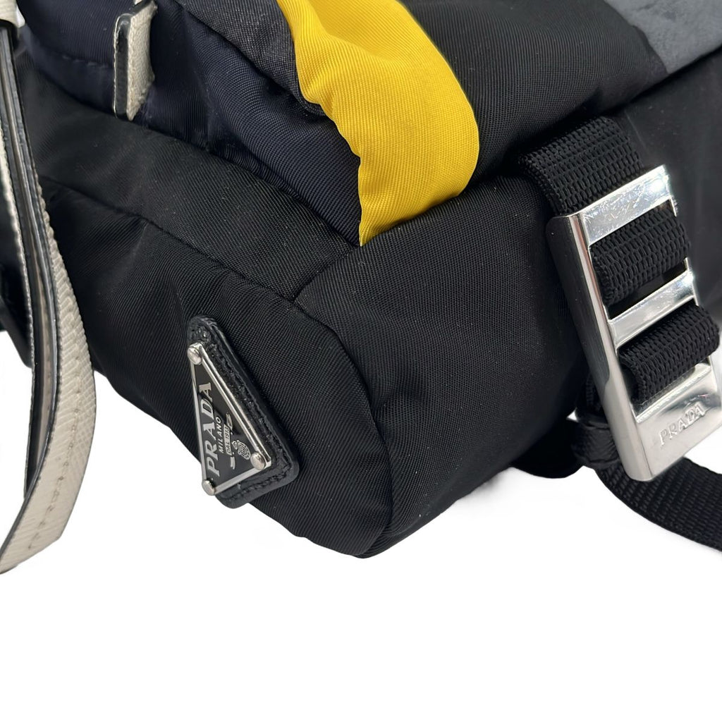 Prada Camouflage Shoulder Bag Black — view 8