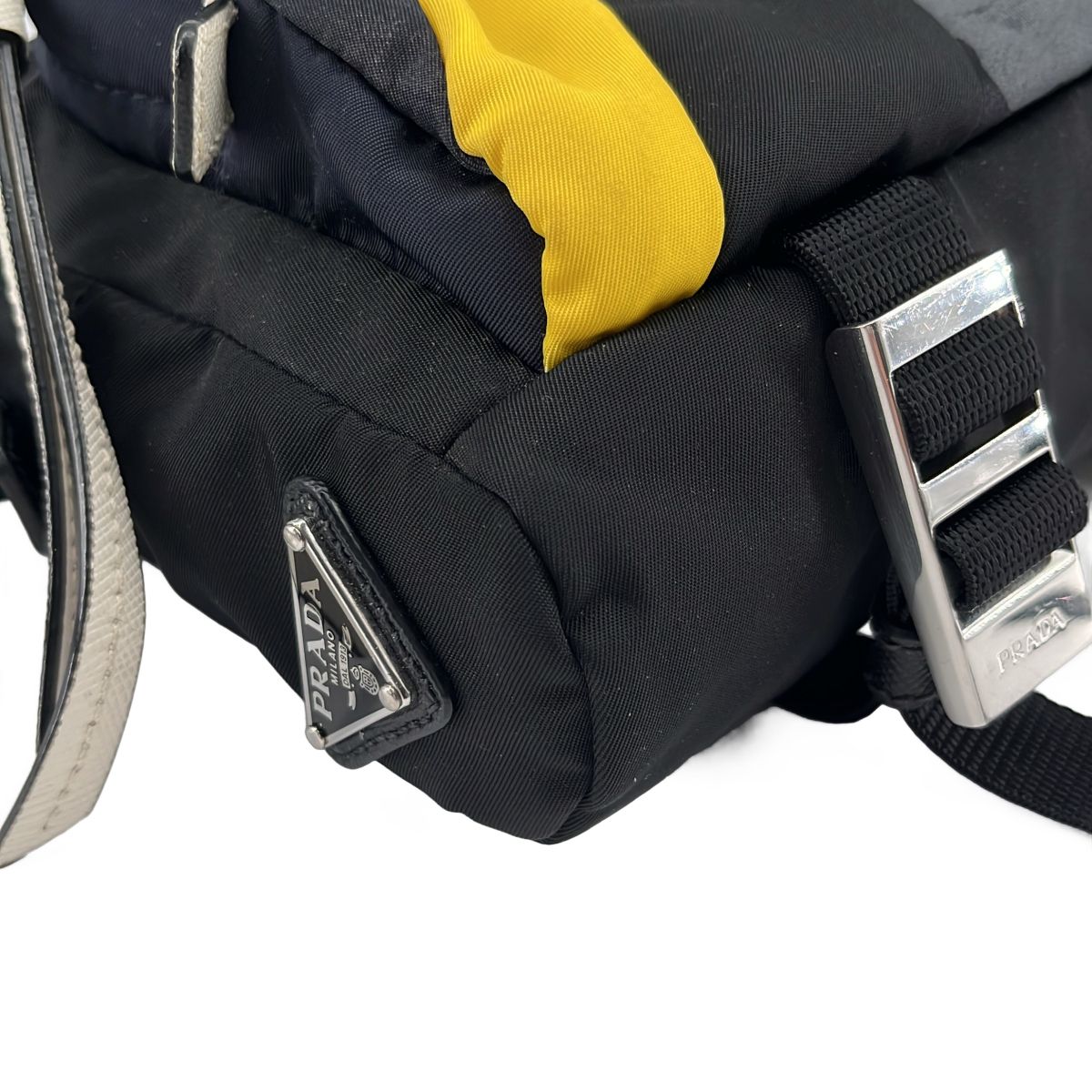 Prada Camouflage Shoulder Bag Black — view 8