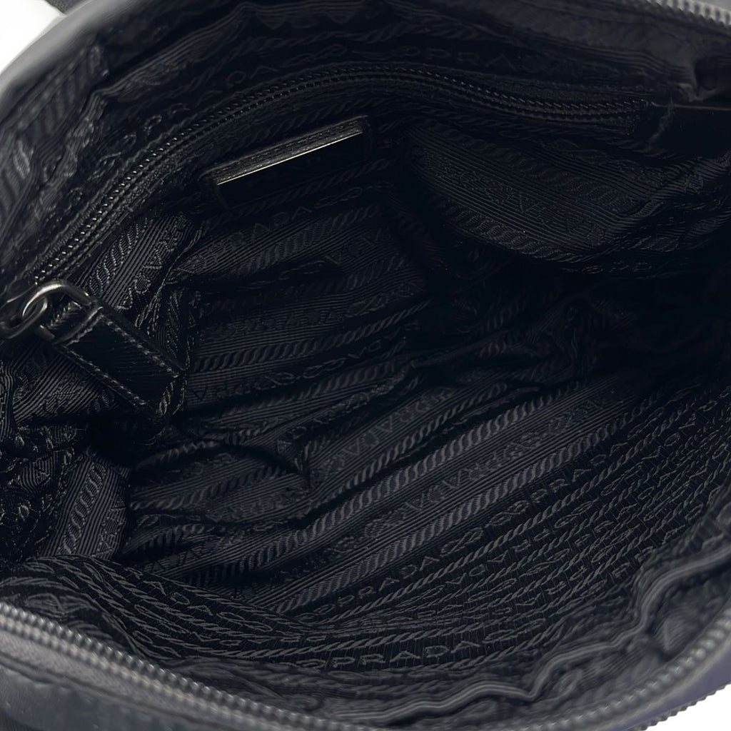 Prada Camouflage Shoulder Bag Black — view 5