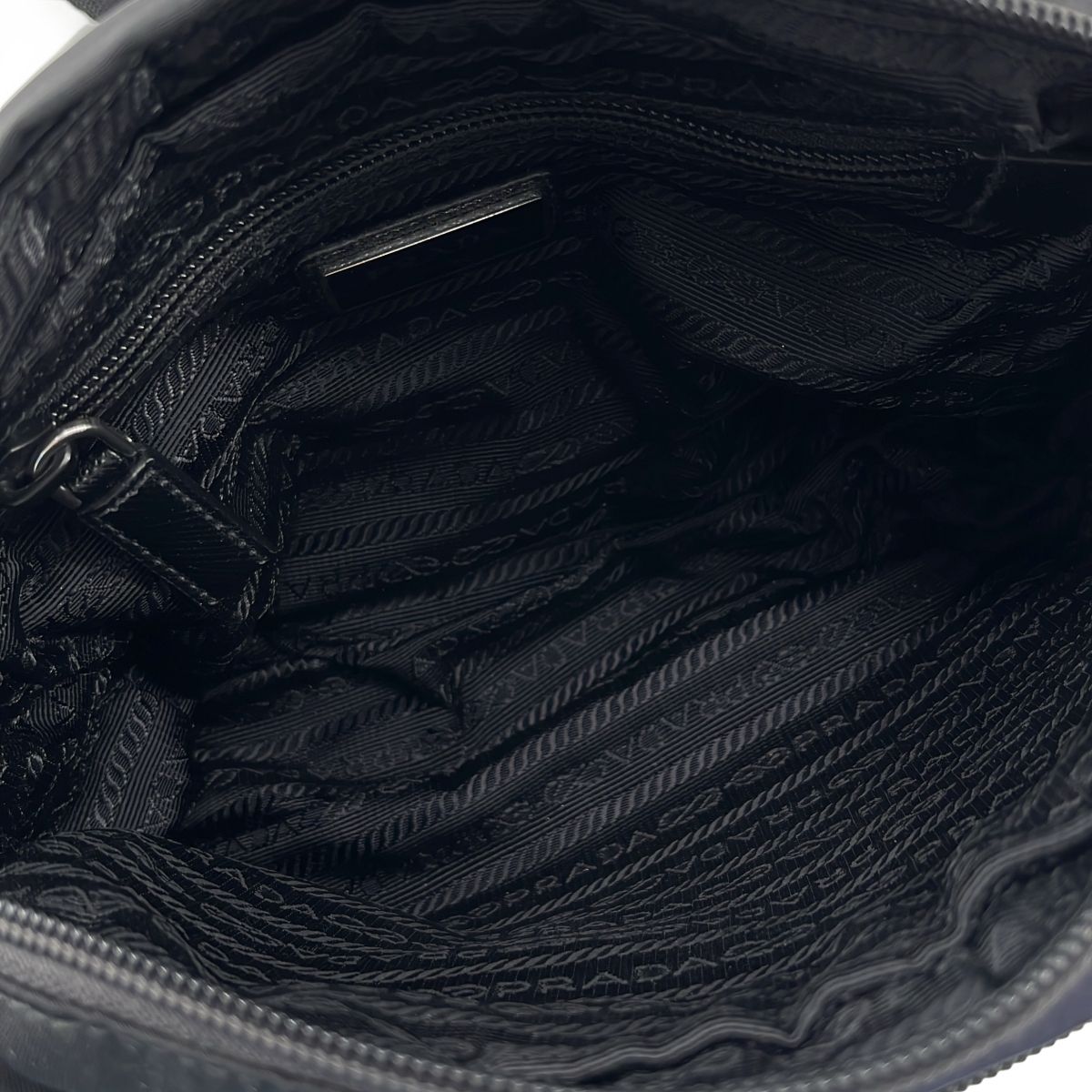 Prada Camouflage Shoulder Bag Black — view 5