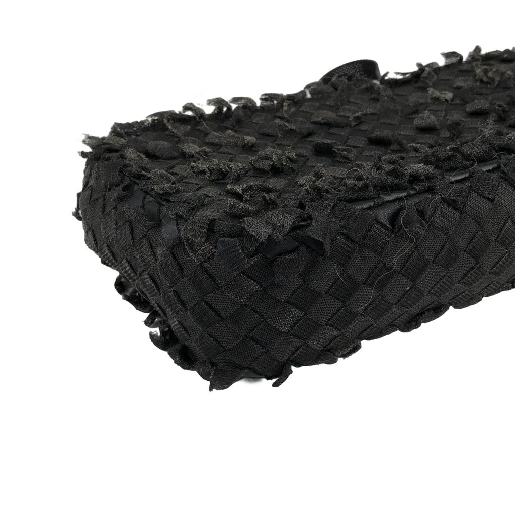 Bottega Veneta Intrecciato Fringe Handbag Black — view 6