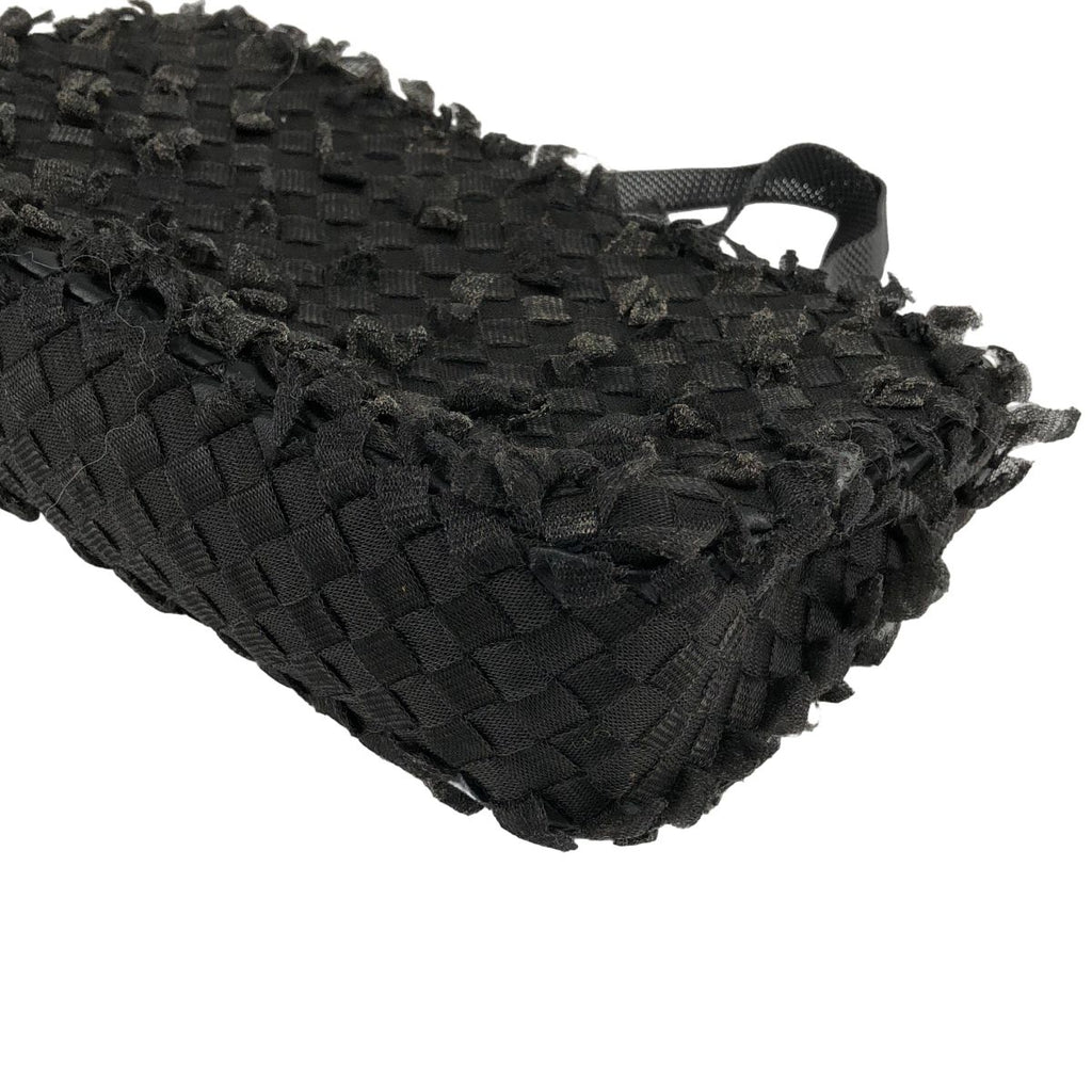 Bottega Veneta Intrecciato Fringe Handbag Black — view 7