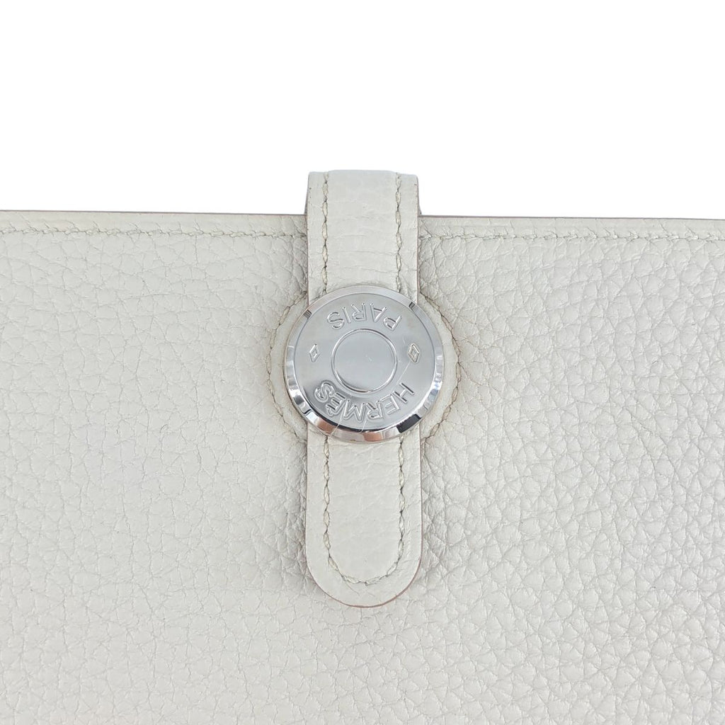 Hermes GM Dogon Duo Leather Wallet Beige — view 4