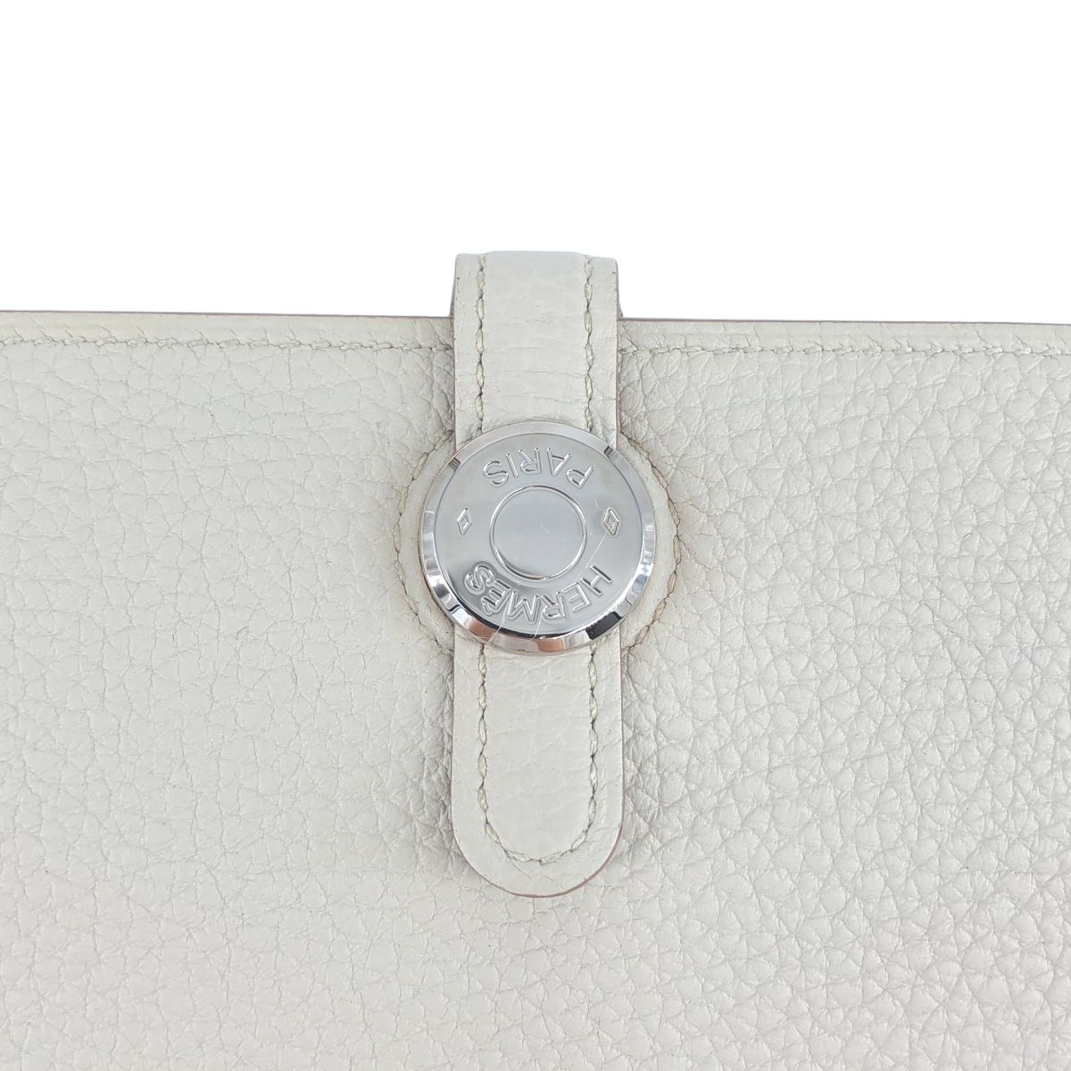 Hermes GM Dogon Duo Leather Wallet Beige — view 4