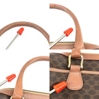 Celine Macadam Mini Boston Bag Brown — view 6