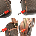 Celine Macadam Mini Boston Bag Brown — view 8