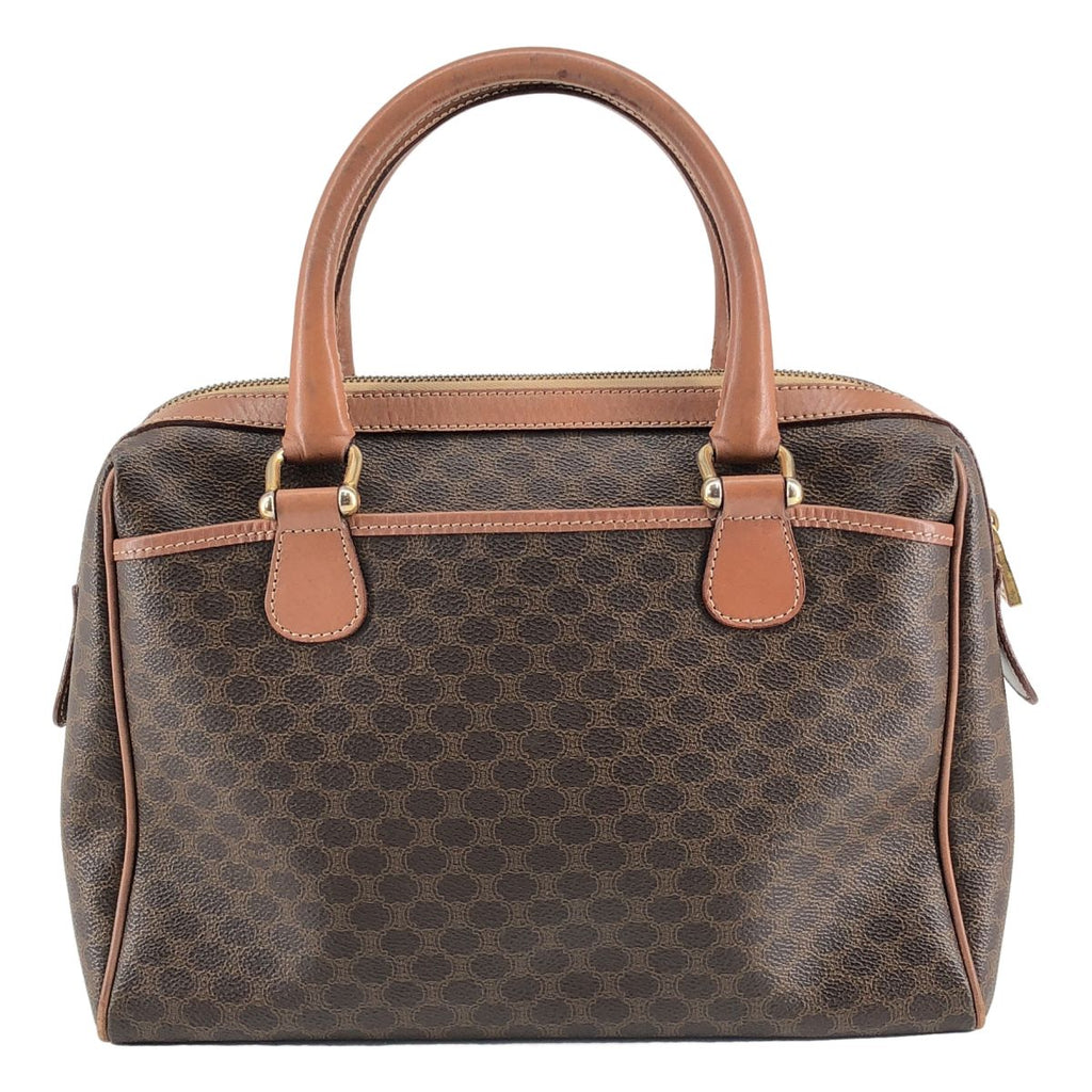 Celine Macadam Mini Boston Bag Brown — view 2