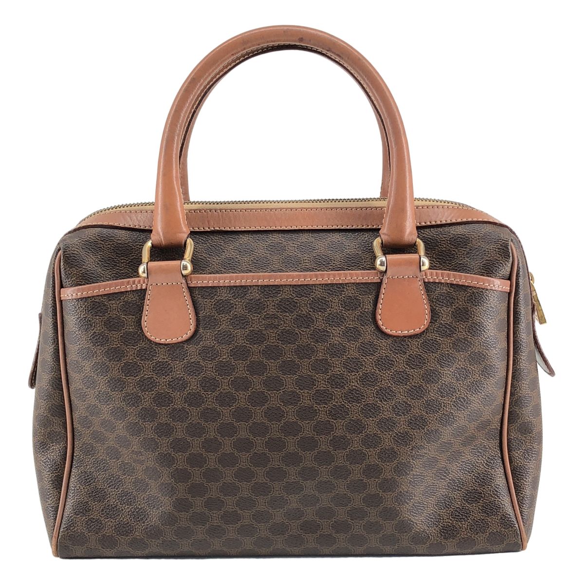 Celine Macadam Mini Boston Bag Brown — view 2