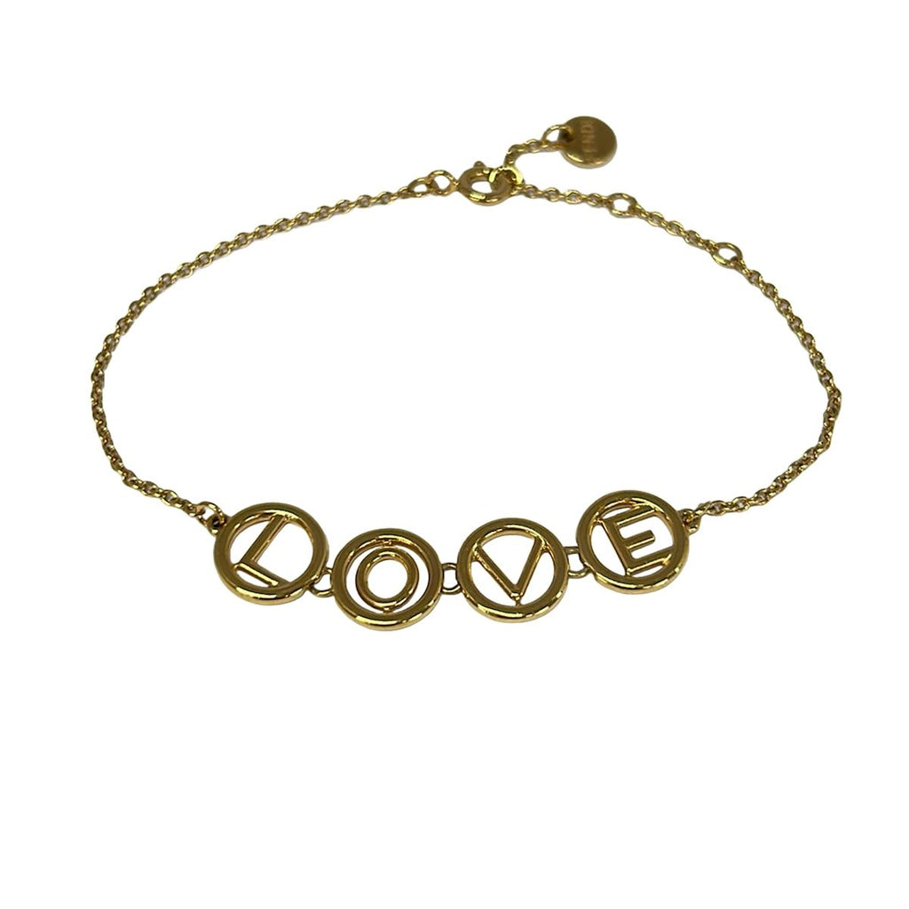 Fendi Bracelet Gold Love