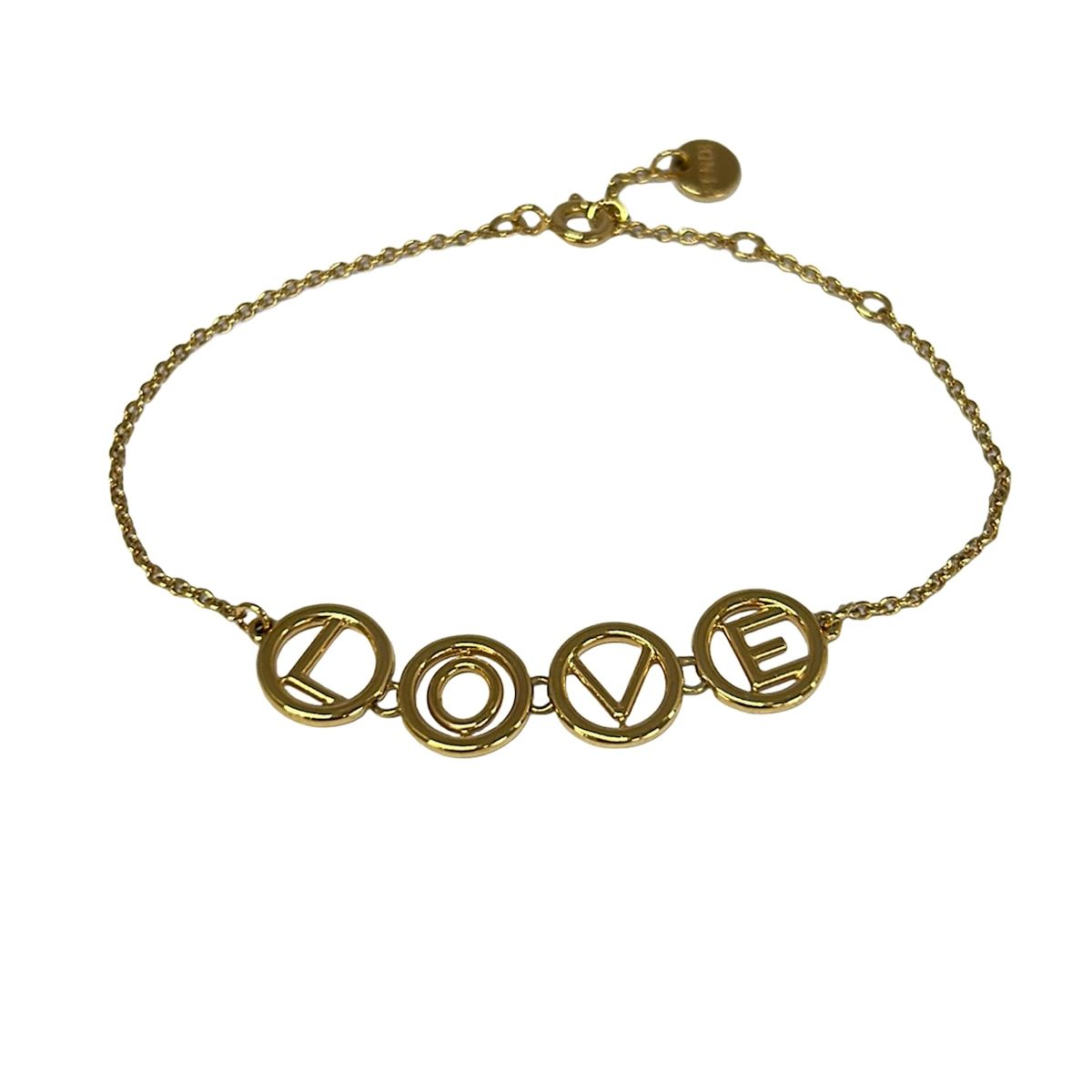 Fendi Bracelet Gold Love