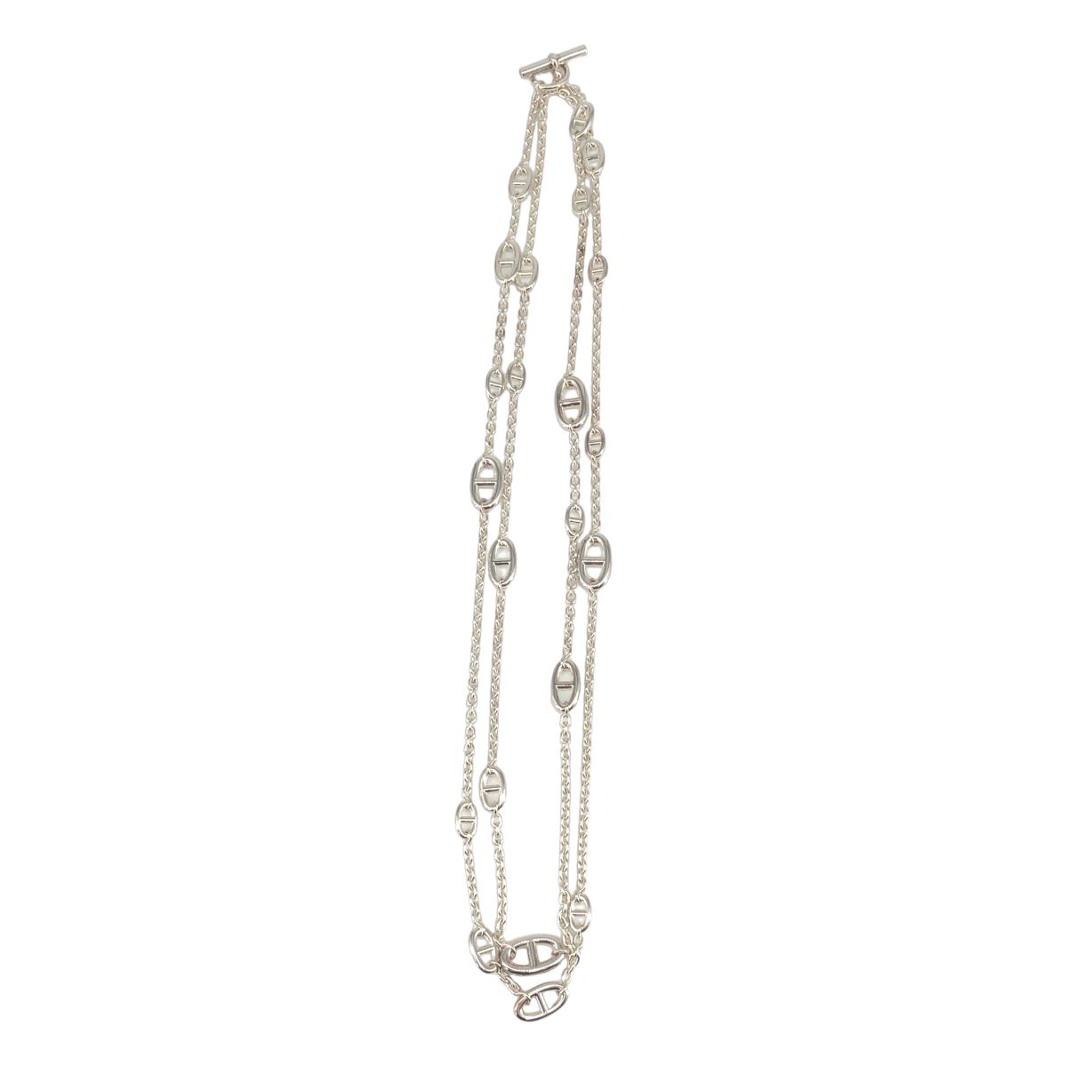 Hermes Chaine D'ancre Farandole 160 Necklace Silver — view 3