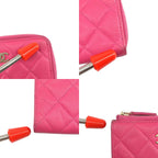 Chanel Quilted Caviar Leather Key Case Pink Key Holder — view 7