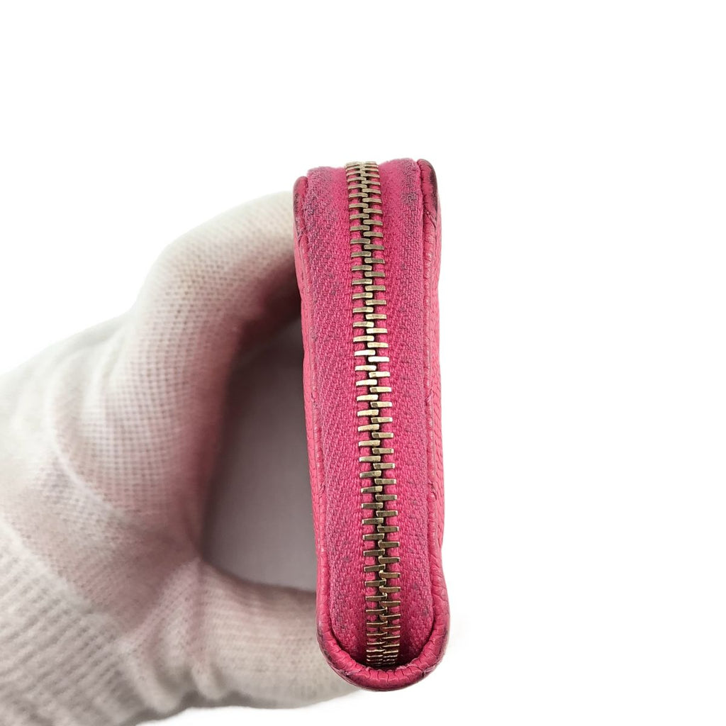 Chanel Quilted Caviar Leather Key Case Pink Key Holder — view 6