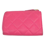 Chanel Quilted Caviar Leather Key Case Pink Key Holder — view 2