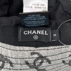 Chanel CC Logo Bucket Hat S White Gray — view 6