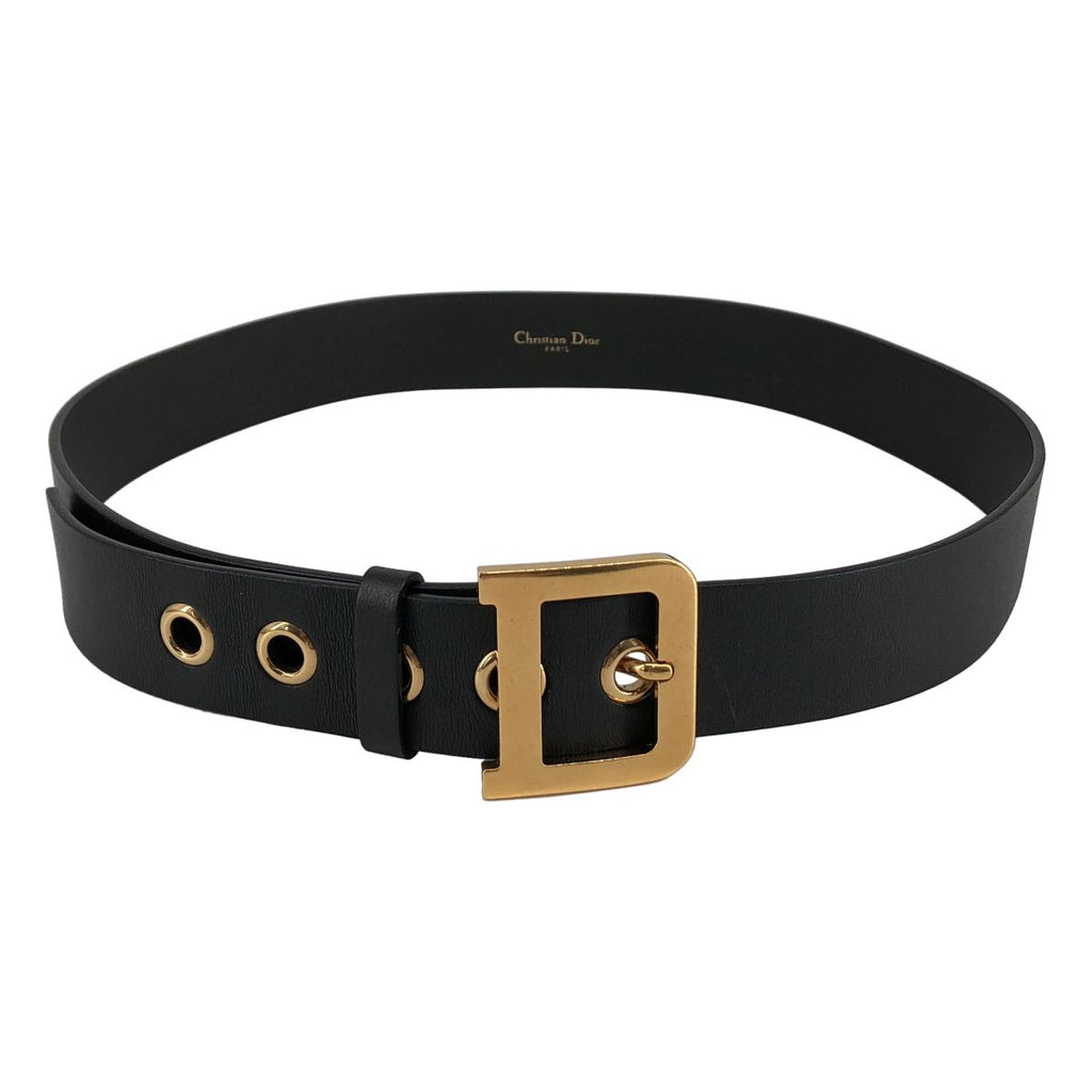 Dior D Buckle Belt 85 Black
