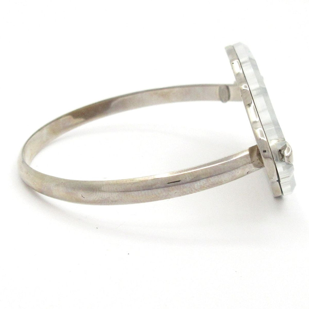 Chanel Bangle Silver CC Logo Bracelet — view 2