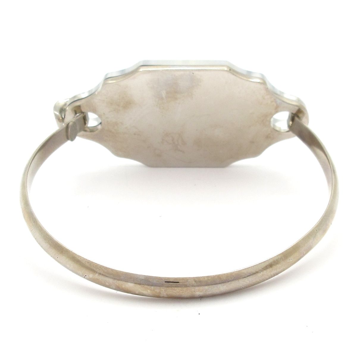 Chanel Bangle Silver CC Logo Bracelet — view 3