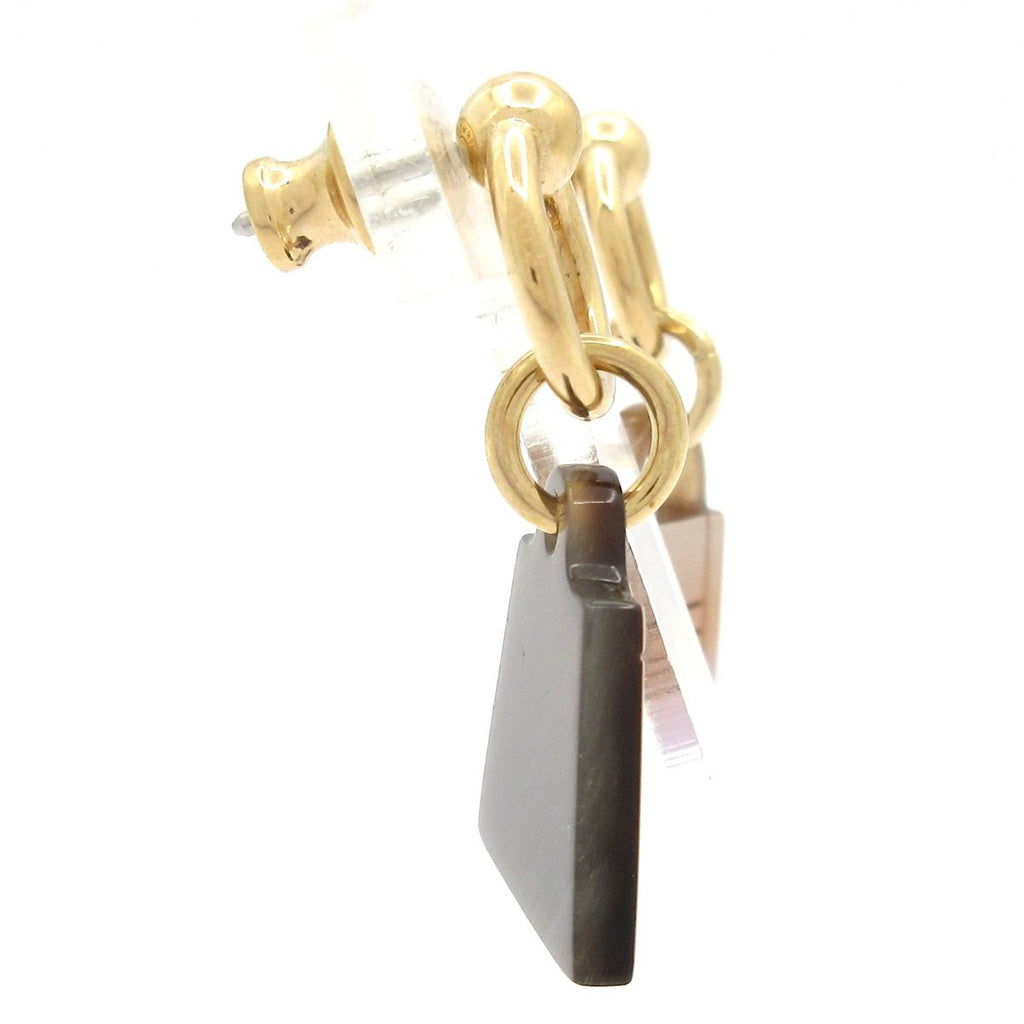 Hermes Earrings Gold Pink Beige Cadena Kelly — view 2